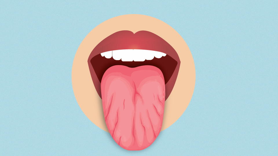 a dry mouth and tongue